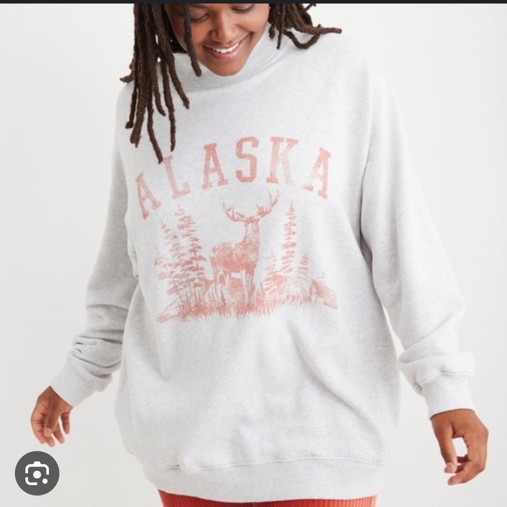 Aerie Everyday Cozy Mock Neck Alaska Sweater